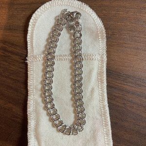 James Avery Light Double Curb Charm Bracelet